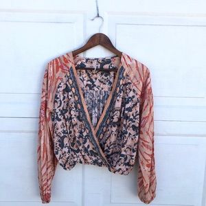 Free People | Shirt Cruisin Together Faux Wrap XS